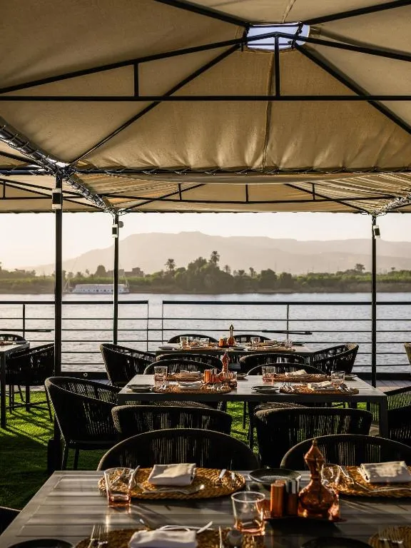 Sun deck of the Historia The Boutique Nile Cruise Nile cruise